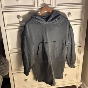 long gray hoodie